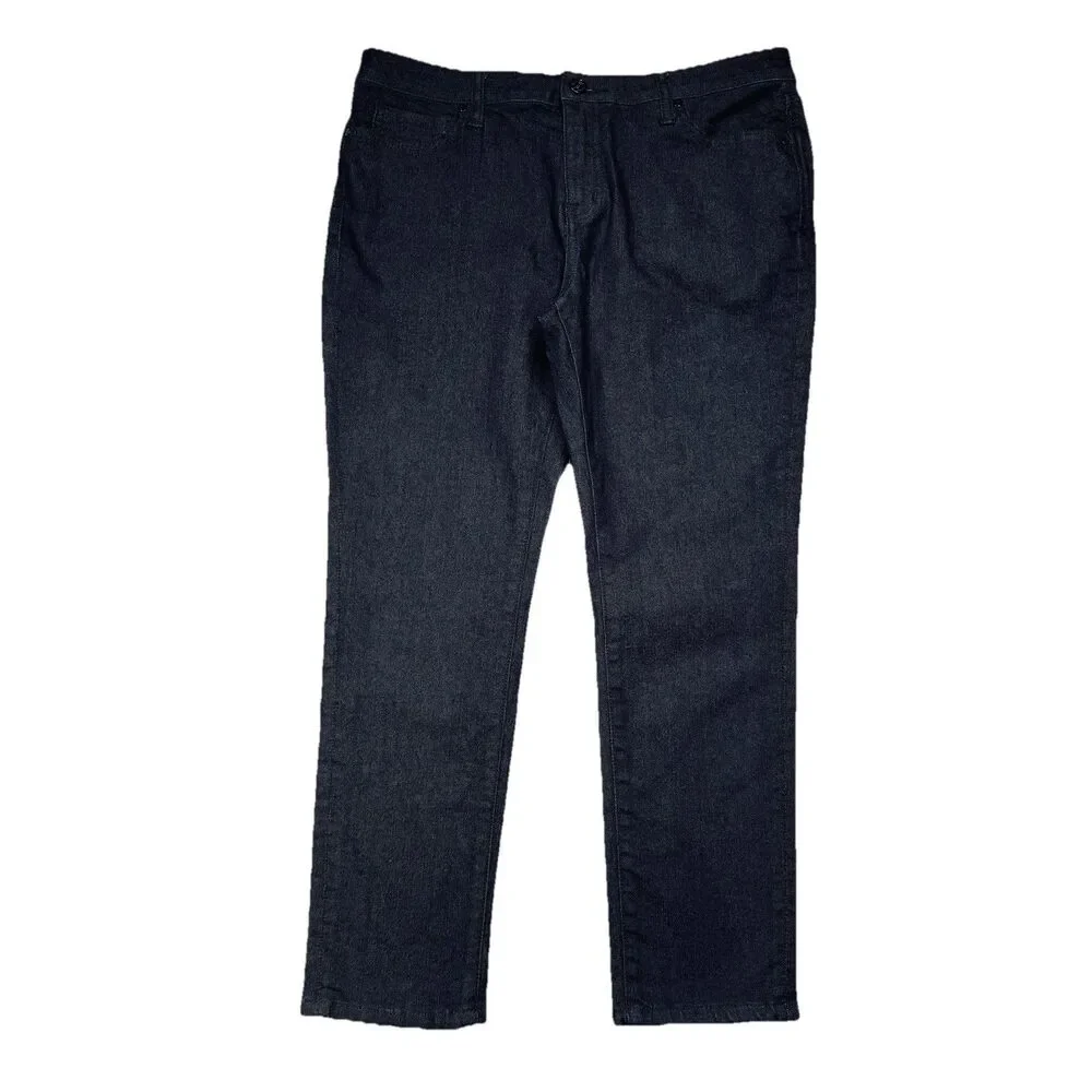 Kate Spade Broome Street Cropped Capri Jeans 31 (32x24.5) Dark Blue Denim Womens